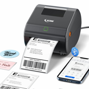 4x6 Bluetooth Shipping Label Printer | 1-4 Inch,203 DPI | Wireless + USB
